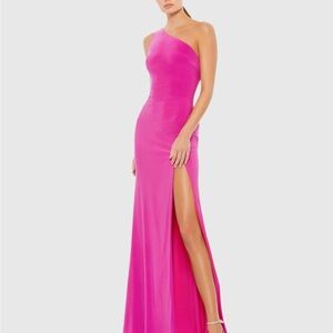 Mac Duggal IENNA DRESS size S Elegant Pink One-Shoulder Dress